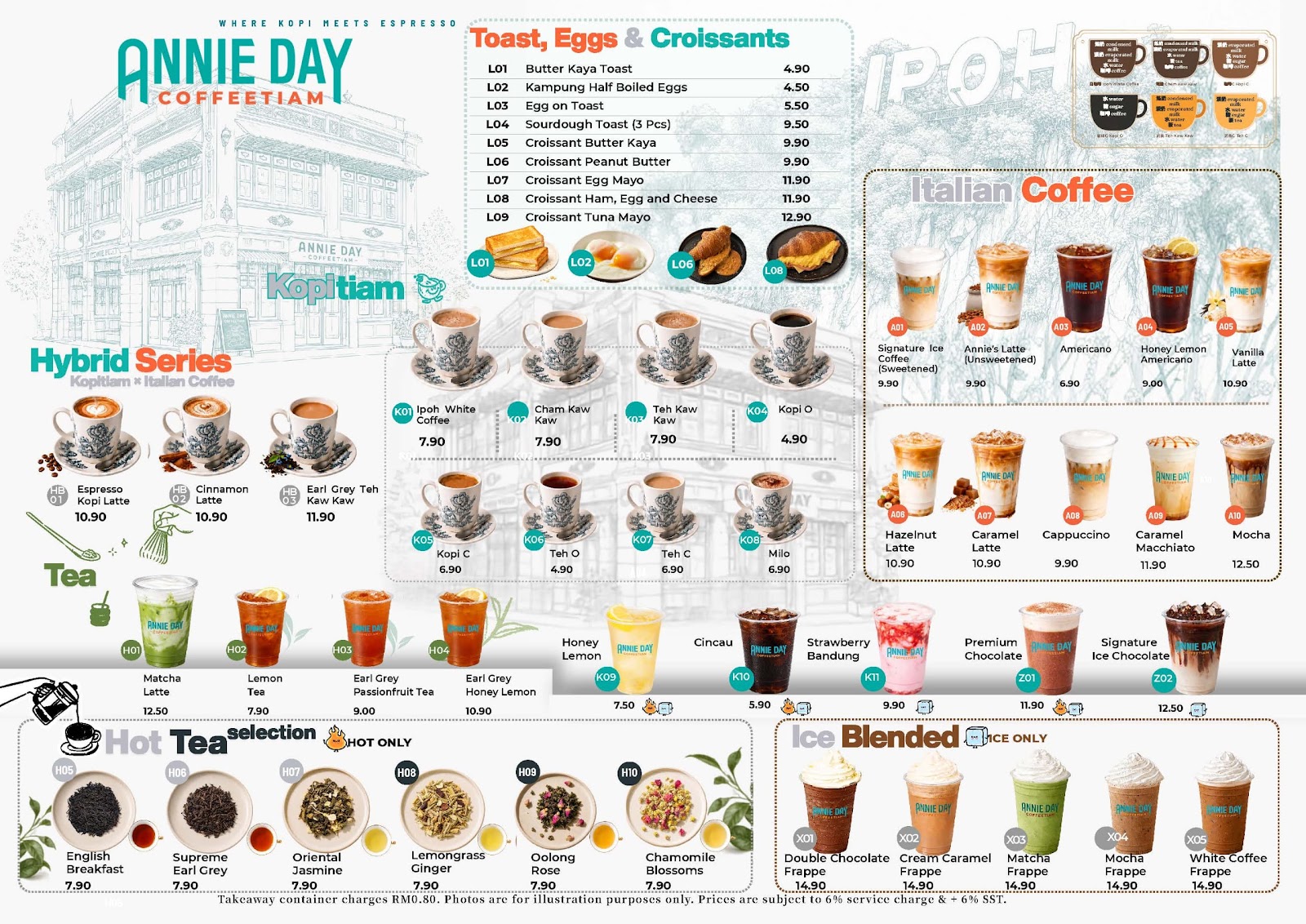 Annie Day Coffeetiam @ SS2 PJ 菜单